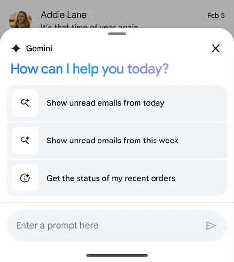 Google, Gmail’in Gemini destekli Soru-Cevap özelliğini iOS’e getirdi