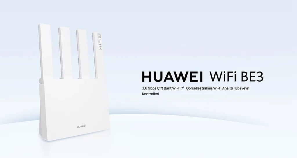 Huawei WiFi BE3, Wi-Fi 7 teknolojisiyle Türkiye’de kullanıma sunuluyor