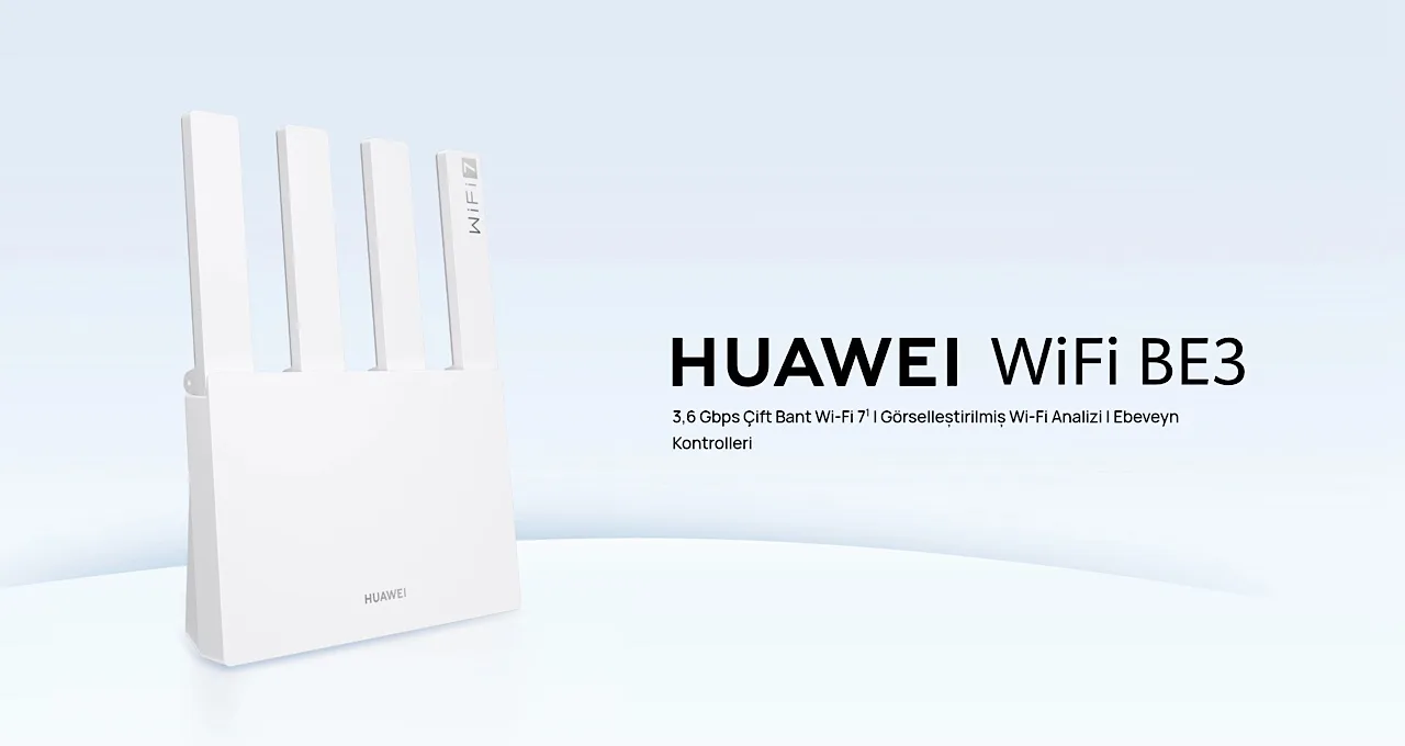 Huawei WiFi BE3, Wi-Fi 7 teknolojisiyle Türkiye’de kullanıma sunuluyor
