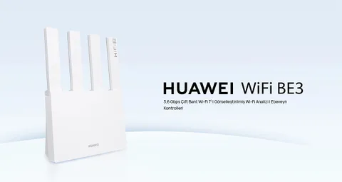 Huawei WiFi BE3, Wi-Fi 7 teknolojisiyle Türkiye’de kullanıma sunuluyor