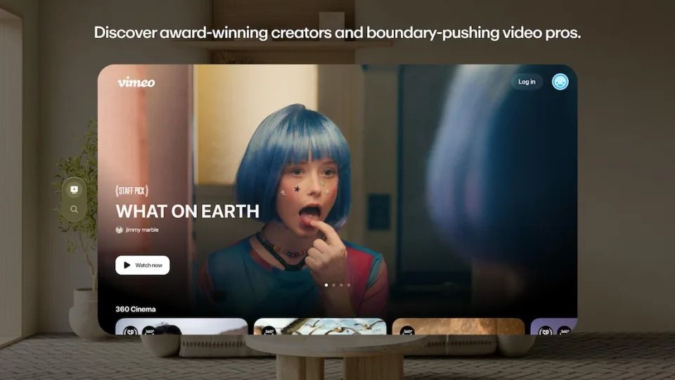 vimeo apple vision pro