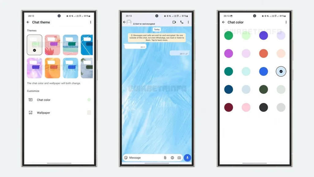 WhatsApp sohbetlere özgü tema özelliğini test etmeye başladı