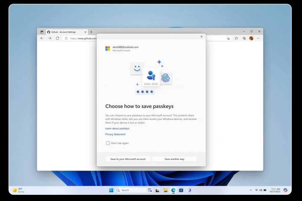 Windows 11’de geçiş anahtarı tasarımı yenileniyor: Bulut senkronizasyonu ve 1Password entegrasyonu
