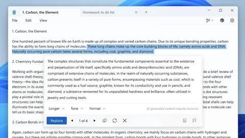 Microsoft Not Defteri’ne yapay zeka destekli düzenleme özelliği ekliyor