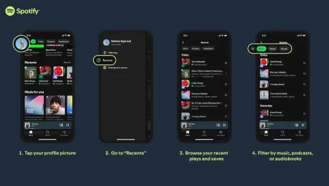 Spotify dinleme geçmişini 90 güne kadar saklayacak