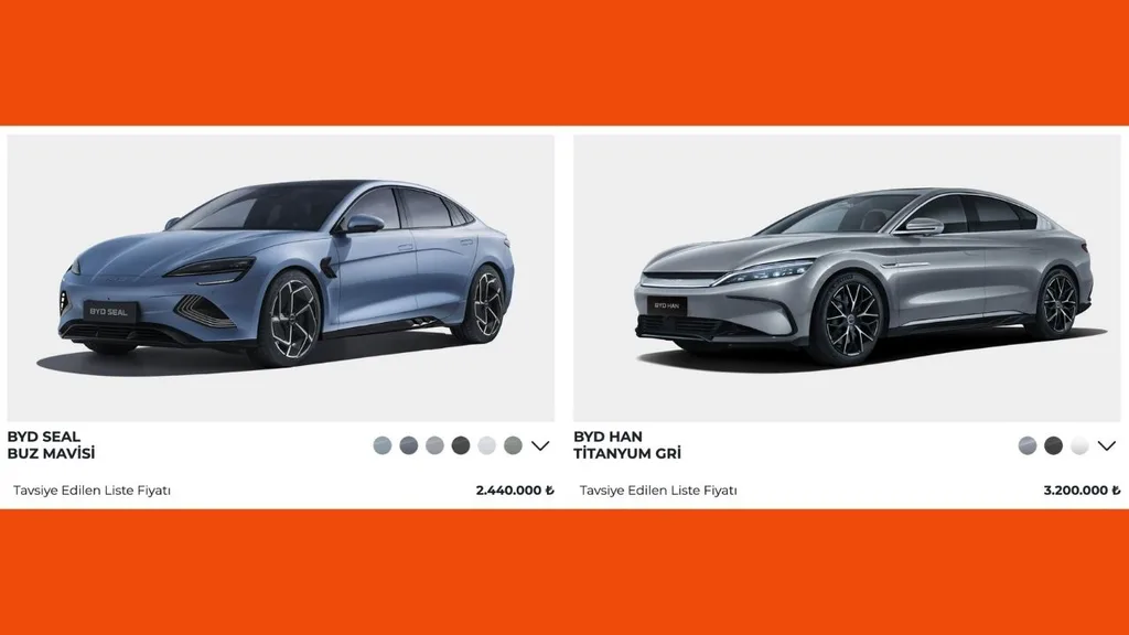 BYD, Seal ve Han modellerinin Türkiye satış fiyatlarını duyurdu
