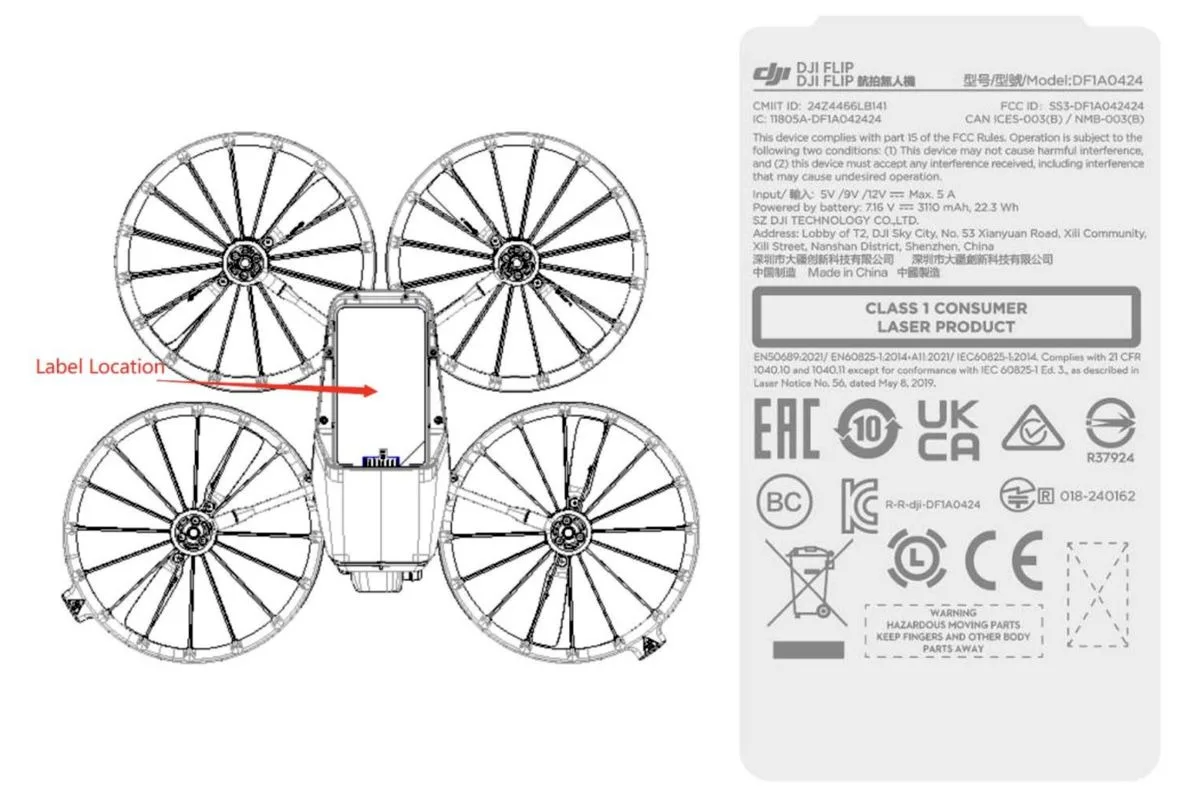 DJI’ın yeni katlanabilir drone modeli Flip sızdırıldı