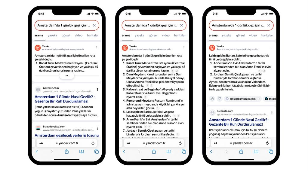 yandex yazeka yapay zeka