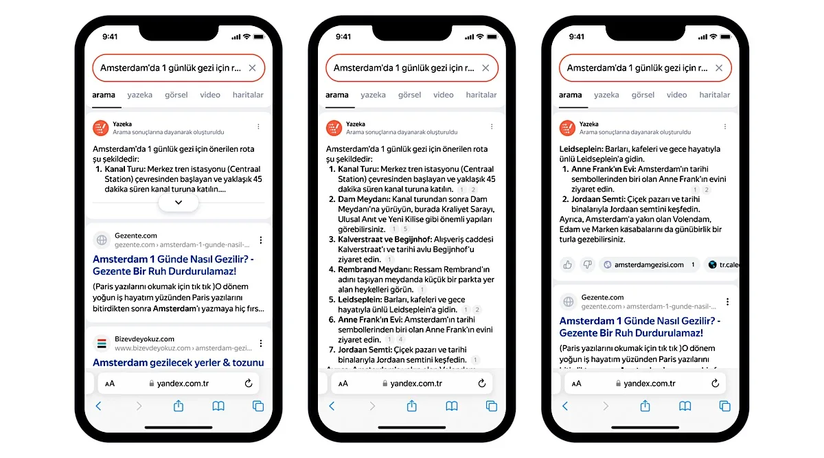 Yandex Türkiye, Yazekâ adlı yapay zekâ ile desteklenen yeni arama motorunu kullanıma sundu