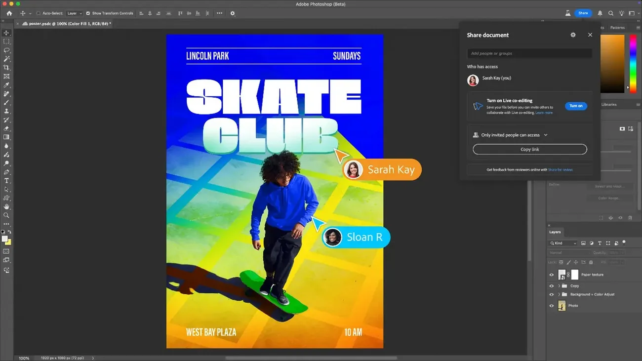 Adobe, Photoshop’ta eş zamanlı düzenleme özelliğini test ediyor