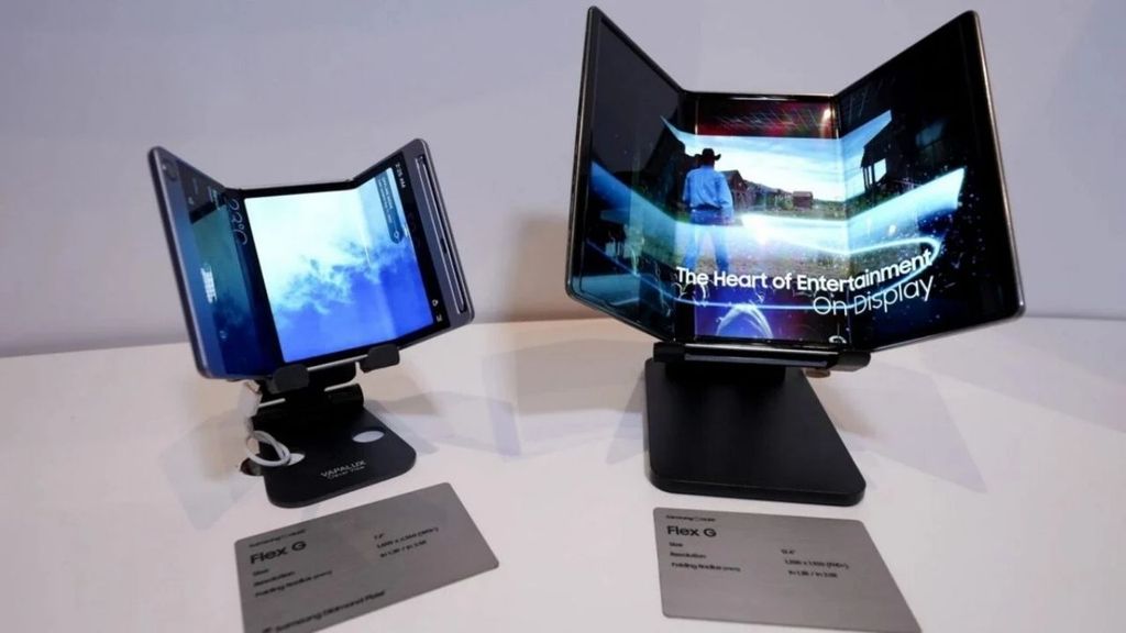 samsung katlanabilir ekran galaxy g fold z trifold