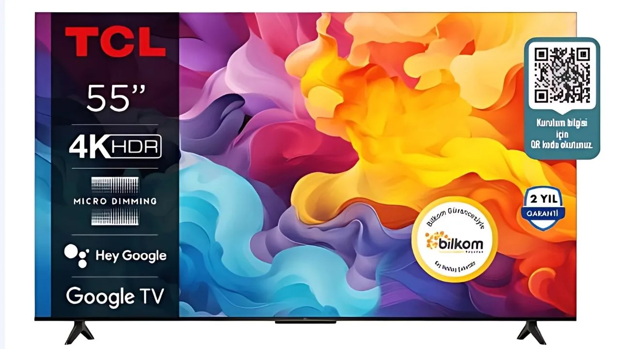 TCL 55V6B 4K Google TV 7 Şubat 2025 Cuma günü BİM’de indirimli fiyatla satışta