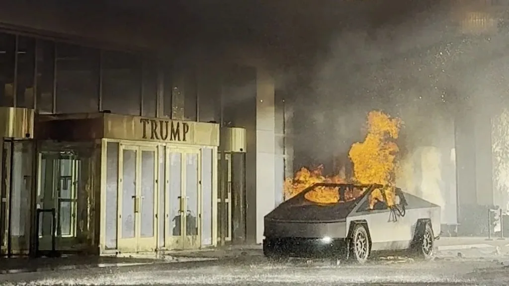 Tesla Cybertruck, Las Vegas’taki Trump Oteli önünde patladı
