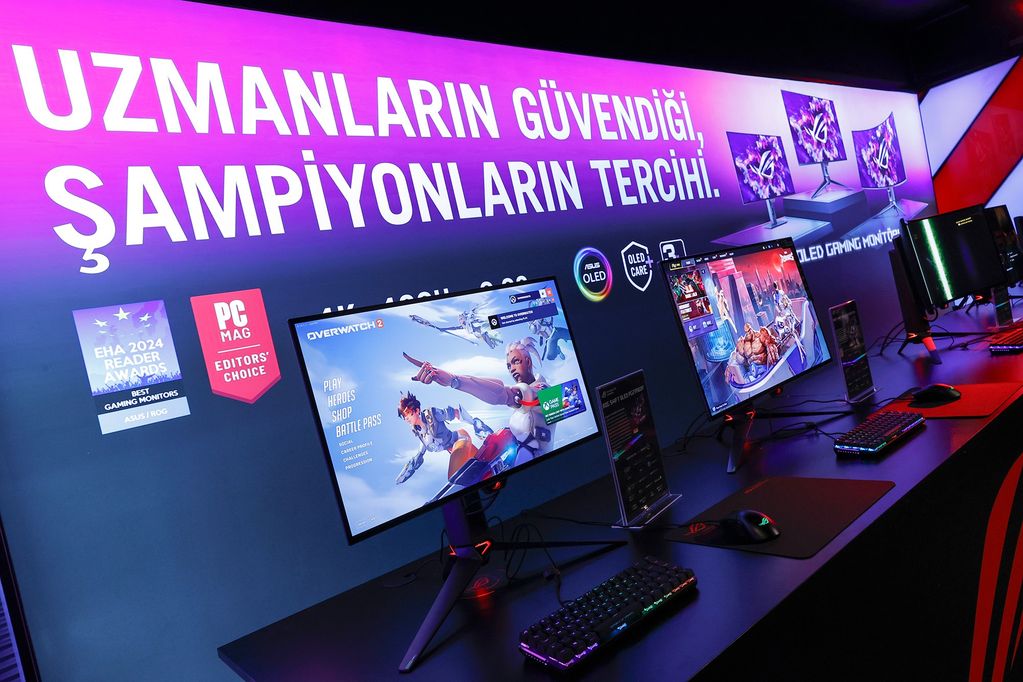 asus rog oled monitör