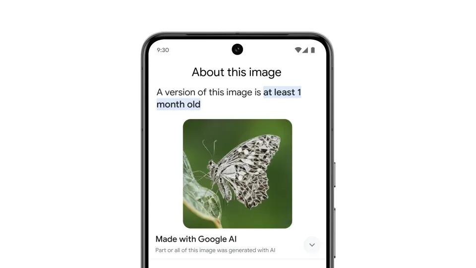 Google Magic Editor ile düzenlenen fotoğraflara dijital filigran ekliyor