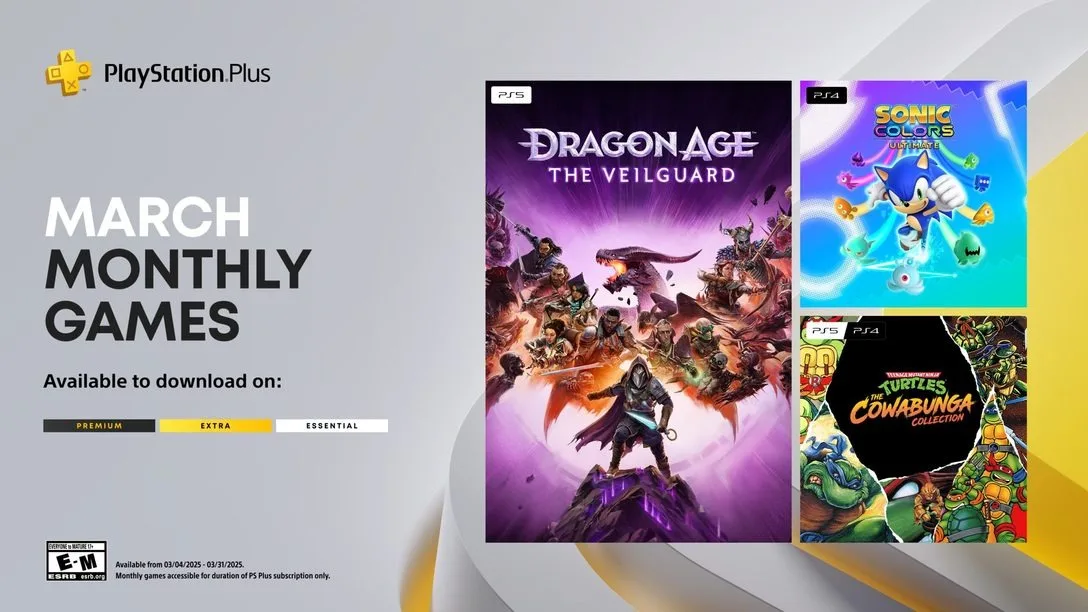 PlayStation Plus Mart 2025 oyunları açıklandı; Dragon Age: The Veilguard da listede