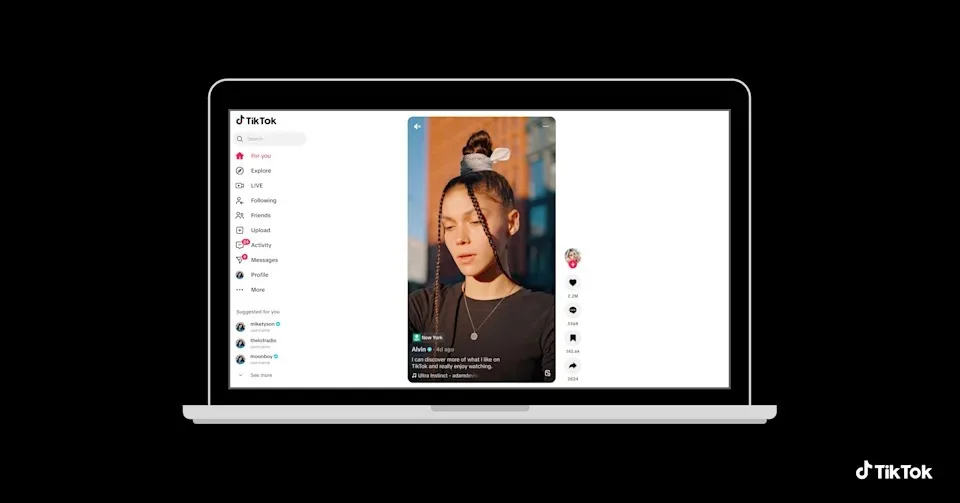 TikTok masaüstü deneyimini yeni özelliklerle geliştiriyor