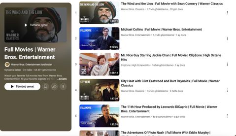 warner bros. youtube