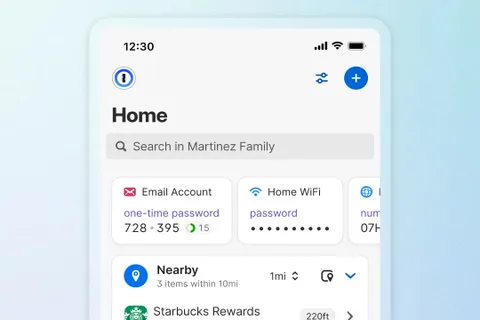 1Password, ‘Yakındaki’ özelliği ile parolaları konuma göre listeleyecek
