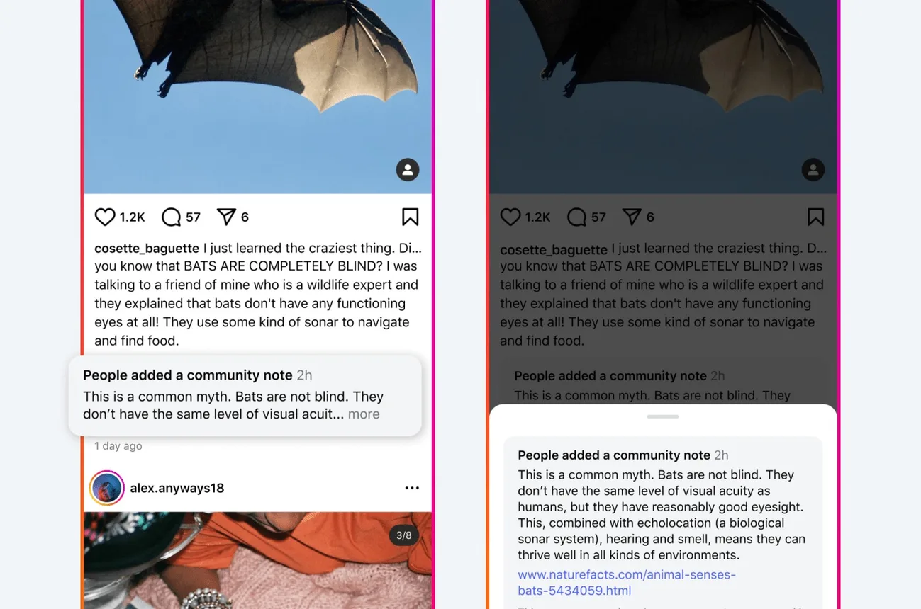 Meta Facebook, Instagram ve Threads’te Topluluk Notları testlerine başlıyor
