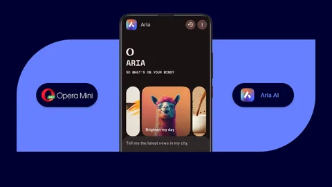 Opera Mini’ye gelen Aria yapay zekâ asistanı veri dostu internet deneyimi sunuyor