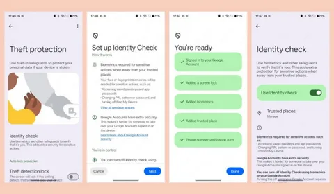 Android 16 ile hırsızlık girişimlerine karşı biyometrik kilit geliyor