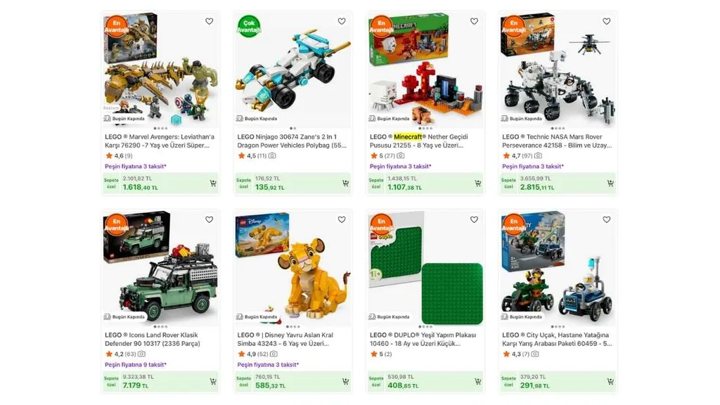 LEGO oyun setlerinde 23 Nisan’a özel indirimler Hepsiburada’da başladı