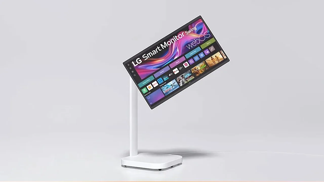 LG, tekerlekli ve 32 inç 4K dokunmatik ekranlı Smart Monitor Swing’i tanıttı