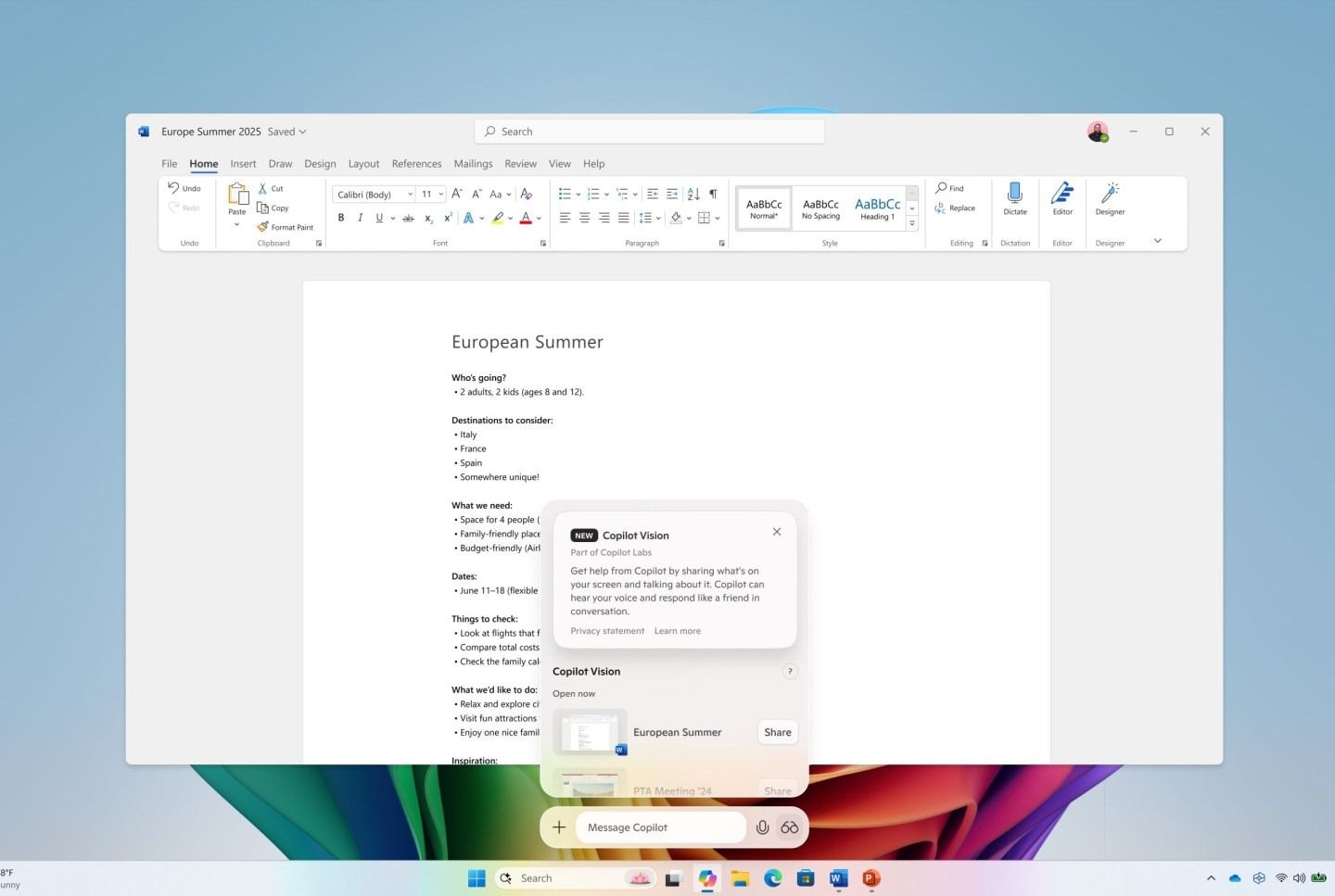 microsoft copilot vision