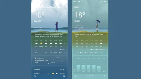 One UI 8 ile Samsung’un Hava Durumu uygulaması yeniden tasarlanıyor