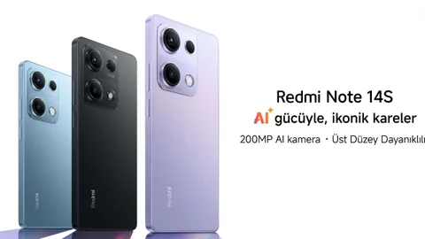 Redmi Note 14S, 200 MP kamerasıyla Türkiye’de satışta
