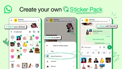 WhatsApp çıkartmaların daha düzenli kullanılabilmesini sağlayan yeni paketleme sistemiyle güncellendi