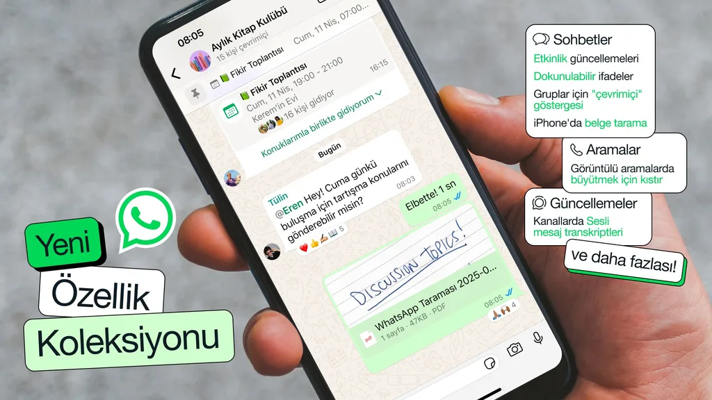 WhatsApp 12 yeni özellikle kullanım deneyimini genişletiyor