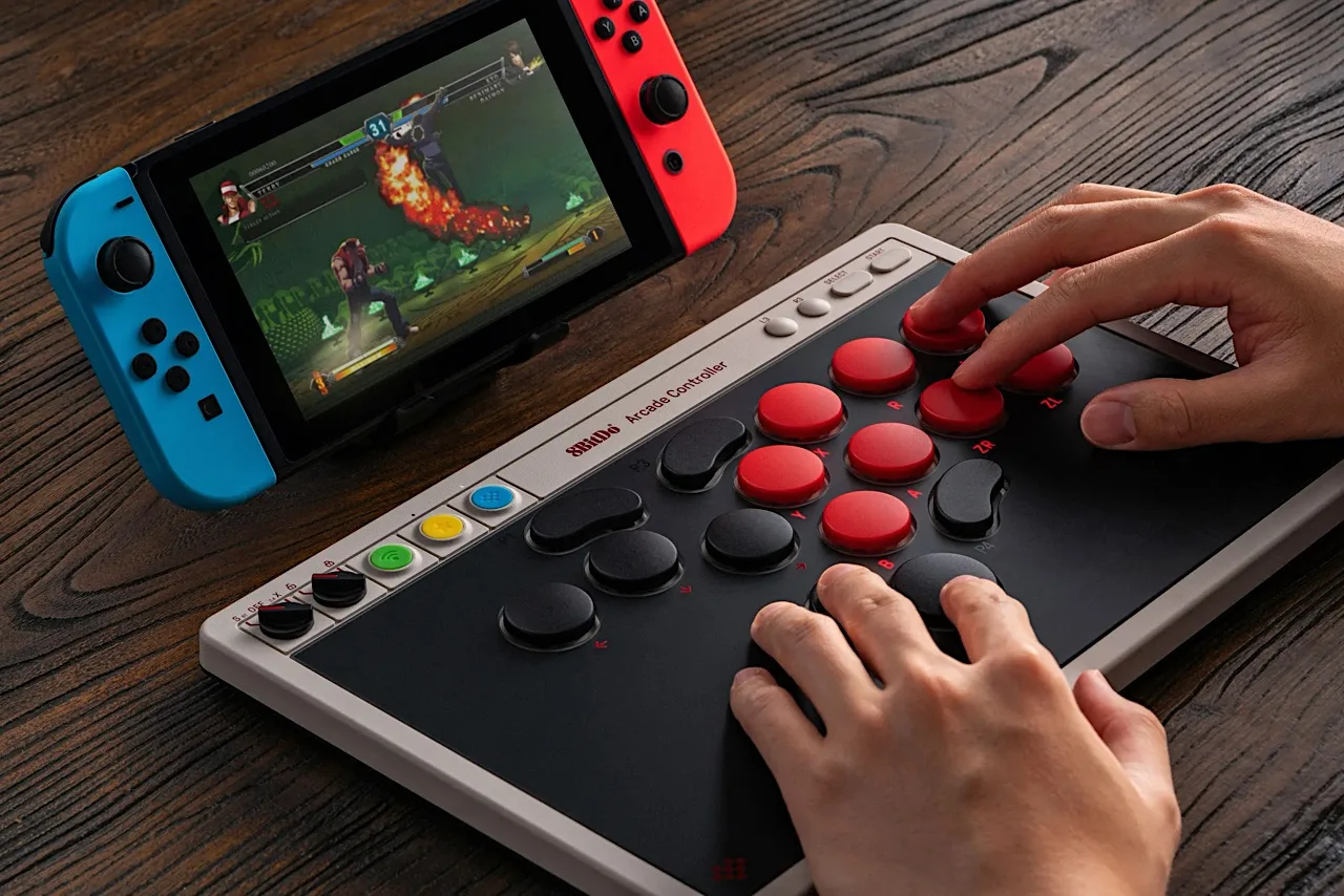 Joystick’siz arcade deneyimini yeniden tanımlayan 8BitDo kumandası tanıtıldı