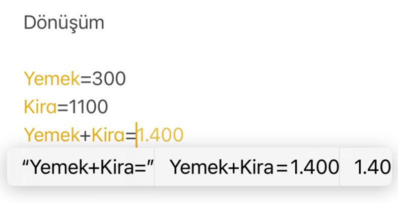 Apple Notlar’da eşittir tuşuyla yapılabilecek 2 pratik iş