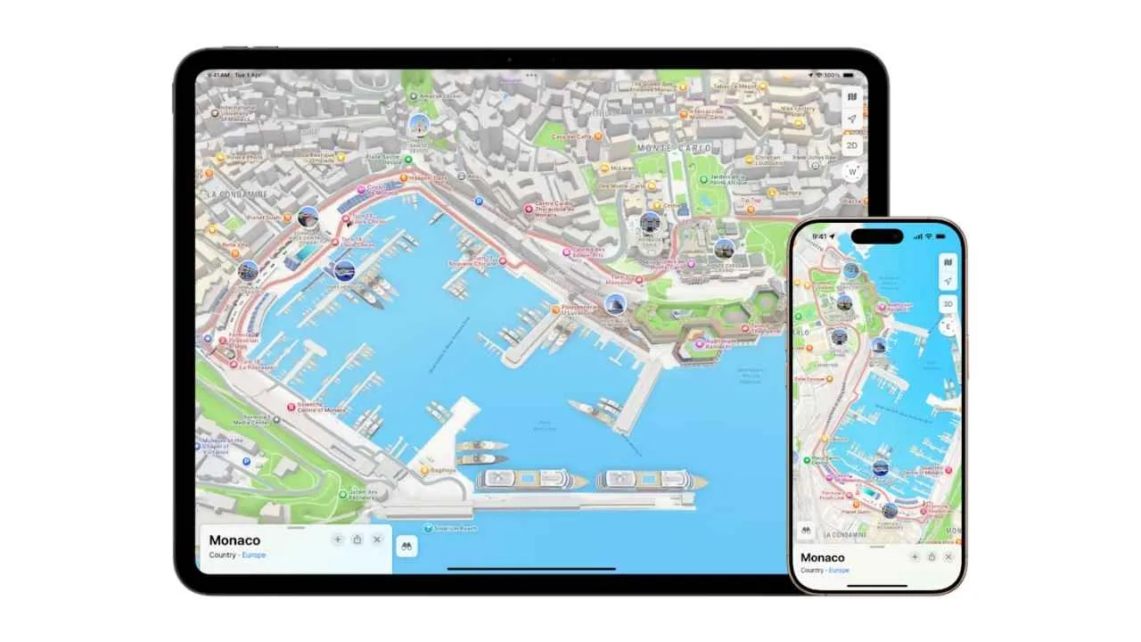 Apple Haritalar, Monaco Grand Prix pistini 3D olarak sundu