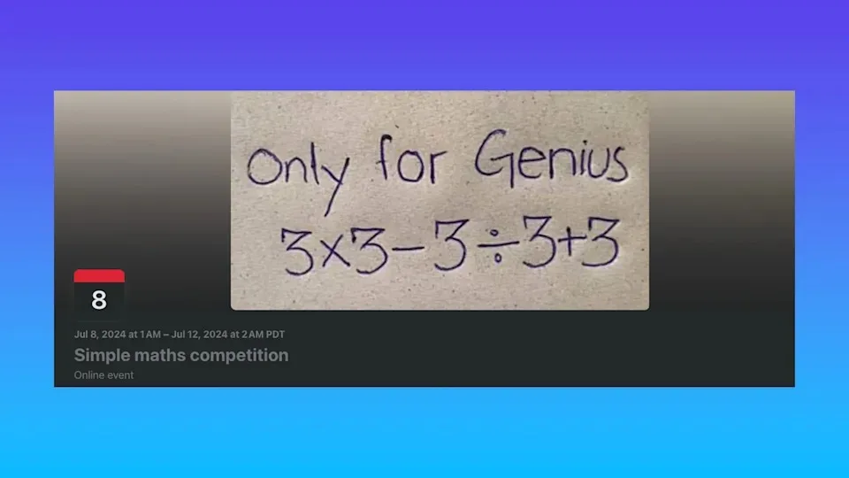 Sahte matematik yarışması aylardır Facebook’un en popüler gönderilerinden biri