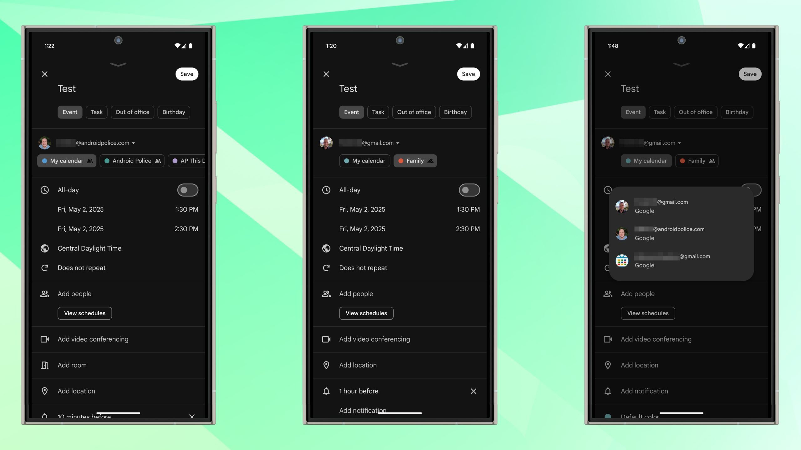 google takvim android