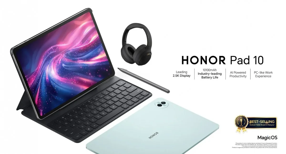 Honor Pad 10 geniş ekranıyla ve büyük piliyle resmiyet kazandı