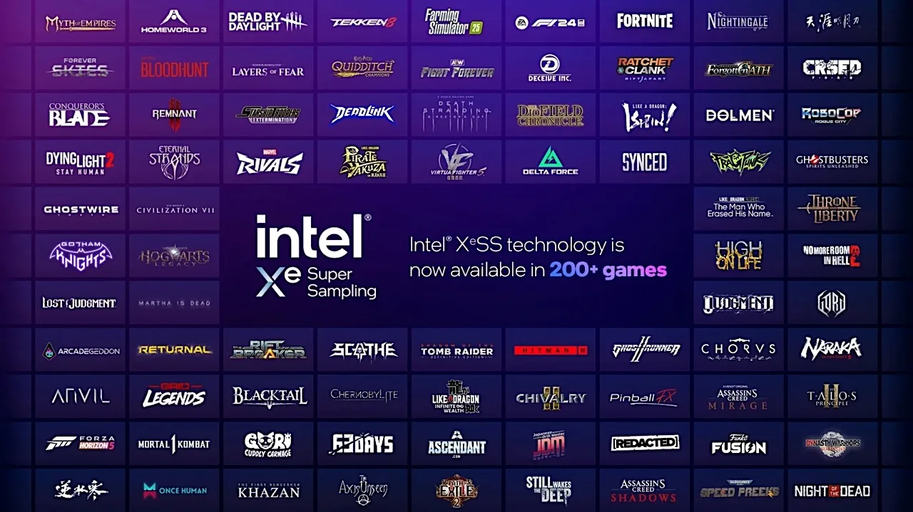 Intel XeSS 2, 200’den fazla oyunda aktif olarak kullanılıyor