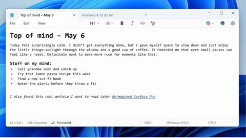 microsoft not defteri