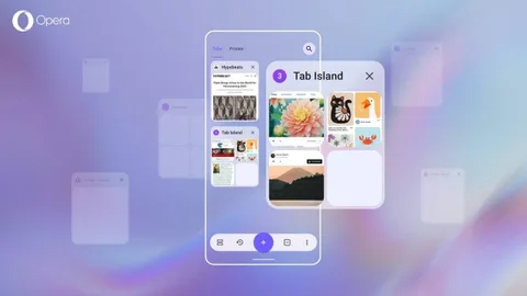 Opera Android tarayıcısına gelen Sekme Adaları özelliği sekme düzenini baştan aşağı değiştiriyor
