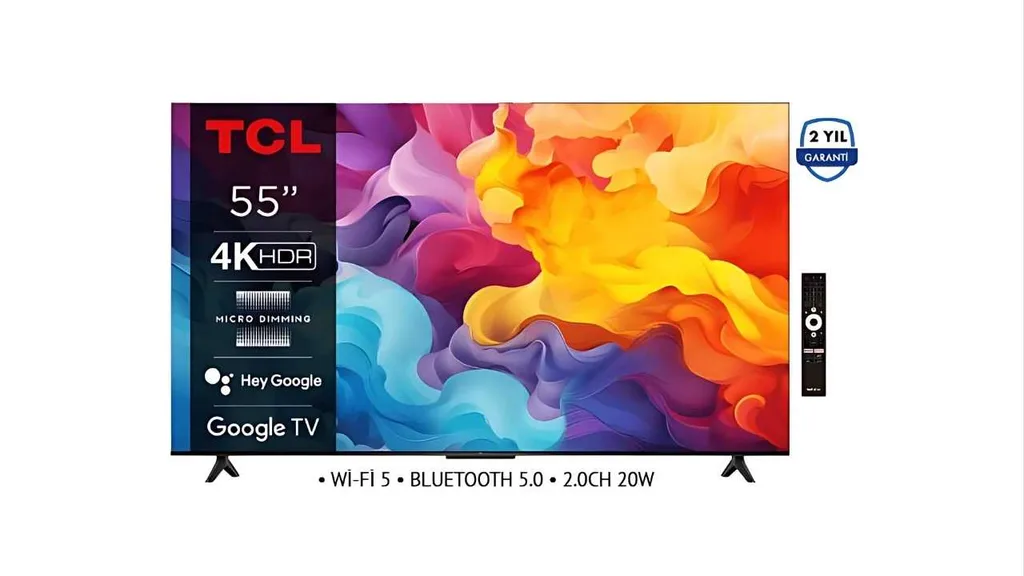 TCL 55V6B 55 inç Google TV 23 Mayıs 2025 Cuma günü BİM’e geliyor