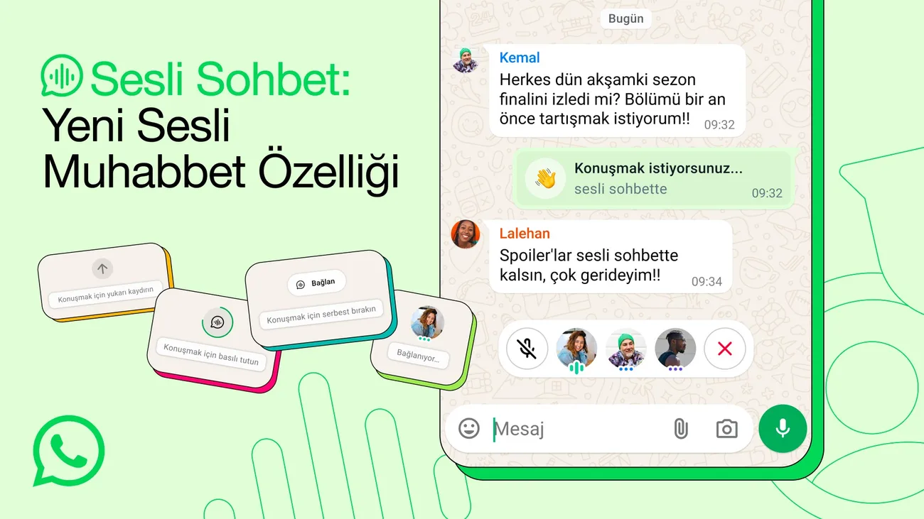 WhatsApp yeni “sesli muhabbet” özelliğini tüm gruplara açtı