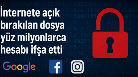 İnternete açık bırakılan dosya yüz milyonlarca hesabı ifşa etti