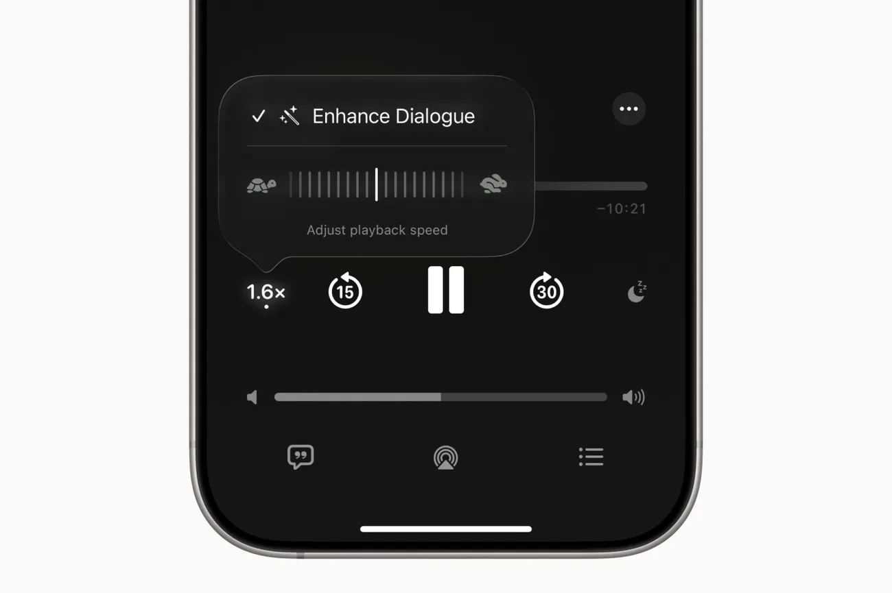 Apple Podcast’ler uygulaması 3x hız desteği ve ses iyileştirmesi sunuyor