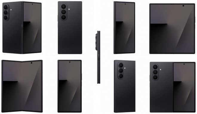 Galaxy Z Fold 7, siyah, gümüş ve mavi renkleriyle yeni görüntülerde ortaya çıktı