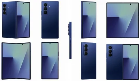 Galaxy Z Fold 7, siyah, gümüş ve mavi renkleriyle yeni görüntülerde ortaya çıktı