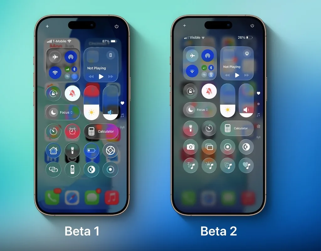 iOS 26 Beta 2, Liquid Glass sorunlarına çözüm getiriyor