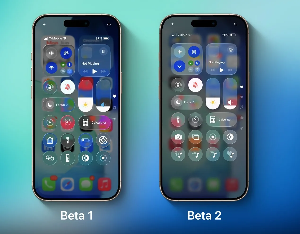 iOS 26 Beta 2, Liquid Glass sorunlarına çözüm getiriyor
